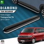 S-Dizayn Vw Transporter T6 Kısa Şase Diamond Krom Yan Basamak 213 cm 2015-2019 A+ Kalite