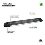 S-Dizayn VW Transporter T6 Kısa Şase NewLine Krom Yan Basamak 213 Cm 2015-2019