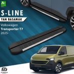 S-Dizayn VW Transporter T7 Kısa Şase S-Line Krom Yan Basamak 223 Cm 2025 Üzeri A+ Kalite