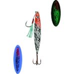 S.F. Jig Sardin 22G - Sahte Yem Kaşık Rapala - Levrek, Palamut, Lüfer, Çinekop, Turna Jig Yemi-Zebra Glow - SF22-1