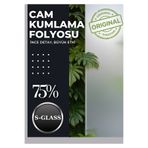 S-GLASS BLACK PRO 61 CM x 3 METRE S-GLASS KUMLAMA-BUZLU CAM FİLMİ