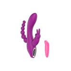 S-Hande Esnek Bükülebilir Üst Düzey Malzemeden Yapılmış Titreşimli Rabbit Vibratör+Mini Vibratör