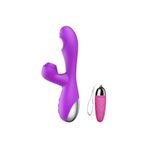 S-Hande Esnek Yumuşak Ve Pürüzsüz Silikon Malzemeden Üretilmiş Titreşimli Rabbit Vibratör+Mini Vibratör
