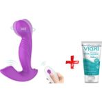 S-Hande Eve-Rct Oynar Başlı 9 Modlu Titreşimli G-Spot Uyarıcı Kumandalı Vibratör+Jel
