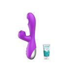 S-Hande G Bölgesi Için Nabız Hareketleri Yapan 7 Titreşim Modlu Teknolojik Rabbit Vibratör+ Jel