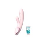 S-Hande Yumuşak Gövde Yapılı Ekstra Uyarıcı 9 Fonksiyonlu Titreşimli Rabbit Vibratör+Jel