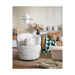 S Home Design Concept Cherry Döner Berjer, Teddy, Beyaz