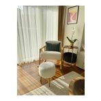 S Home Design Concept Coco Puf, Peluş, Beyaz