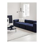 S Home Design Concept Frida 3 Modül Modüler Mini Köşe Koltuk / Üçlü Kanepe, Keten, Lacivert