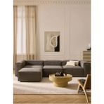 S Home Design Concept Frida 4 Modül Pofidik Modüler Kanepe L Köşe Koltuk Takımı, Antrasit Teddy 295X190 cm - Lacivert