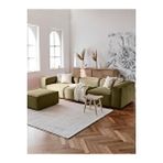S Home Design Concept Frida 4 Modül Pofidik Modüler Kanepe L Köşe Koltuk Takımı, Keten, Yeşil yesil