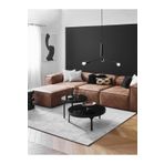 S Home Design Concept Frida 4 Modül Pofidik Modüler Kanepe L Köşe Koltuk Takımı, Nubuk, Kahverengi , 295 Cm