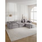S Home Design Concept Frida Modüler Köşe Koltuk Takımı 4 Modül Pofidik Köşe Fitilli, Gri