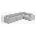 S Home Design Concept Molly 4 Modül Köşe Koltuk, Sağ/solköşe, Keten 290X210 - Açık Gri - Sağ Köşe