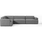 S Home Design Concept Molly 4 Modül Köşe Koltuk, Sağ/solköşe, Keten 290X210 - Koyu Gri - Sol Köşe