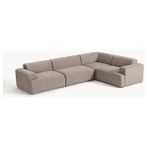 S Home Design Concept Molly 4 Modül Köşe Koltuk, Sağ/solköşe, Keten 290X210 - Vizon - Sağ Köşe