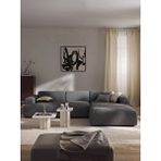 S Home Design Concept Molly Köşe Koltuk Sağ Köşe, Keten Gri Kırık Beyaz