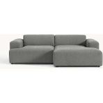 S Home Design Concept Molly Mini 2 Modül Kanepe Köşe Koltuk, Sağ Köşe, Keten Gri 210X145 cm
