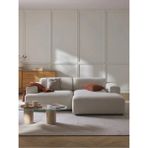 S Home Design Concept Molly Mini 2 Modül Kanepe Köşe Koltuk, Sağ Köşe, Keten Kırık Beyaz 210X145 cm
