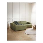 S Home Design Concept Molly Mini 2 Modül Kanepe Köşe Koltuk, Sol Köşe, Fitilli Yağ Yeşili 210x145 cm