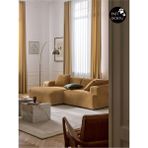 S Home Design Concept Molly Mini 2 Modül Kanepe Köşe Koltuk, Sol Köşe, Hardal Teddy 210X145 cm (Pati Dostu)