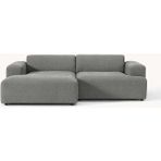 S Home Design Concept Molly Mini 2 Modül Kanepe Köşe Koltuk, Sol Köşe, Keten Gri 210X145 cm