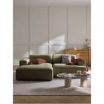 S Home Design Concept Molly Mini 2 Modül Kanepe Köşe Koltuk, Sol Köşe, Keten Yağ Yeşili 210X145 cm