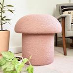 S Home Desıgn Concept Mushroom Mantar Puf, Toz Pembe
