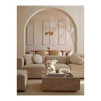 S Home Design Concept Pietro 3 Modül Modüler Kanepe Köşe Koltuk Takımı Krem Teddy BEJ