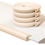 S Line 2 Metre Bebek Güvenlik Kenar Koruyucu Sünger Şerit ve 3m Bant - Krem - 0 - 5 Yaş - Krem Rengi