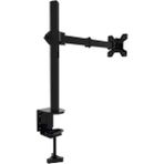 S Line Tek Kollu 13"-27" 10 kg Masaüstü Monitör Askı Aparatı – Vesa 75X75 / 100X100, 360° Döner, Ergonomik - Siyah