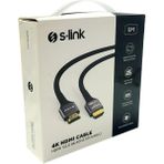 S-Link 4K HDMI Kablo V2.0 5mt 60HZ 24K Altın Kaplama Bağlantı