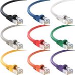 S-Link Cat6 Beyaz 20 Metre RJ45 Lan Kablosu Uçları Hazır Takılı Bilgisayar Modem Internet Ethernet Kablosu