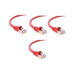 S-Link Cat6 Kırmızı 40 Metre RJ45 Lan Kablosu Uçları Hazır Takılı Bilgisayar Modem Internet Ethernet Kablosu