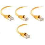 S-Link Cat6 Sarı 2 Metre RJ45 Lan Kablosu Uçları Hazır Takılı Bilgisayar Modem Internet Ethernet Kablosu