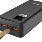 S-Link G330 30000 mAh Micro+Type-C+USB 18W Siyah LCD Taşınabilir Pil Şarj Cihazı Powerbank