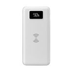 S-Link IP-G10W Beyaz 10000 mAh LCD Göstergeli Kablosuz Powerbank