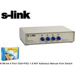 S-Link KVM-4A Kablosuz Switch