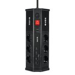 S-Link Prz03 Prizhive 3 Metre 1860 Joule 3X1.5mm 2Xusb 2Xtype C 2.4A/5V 250V 16A/3860W 6 Lı Akım Korumalı Priz