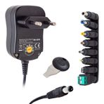 S-Link SL-128C 3 Volt - 12 Volt 8 Uçlu Switch Mode Plastik Kasa Adaptör