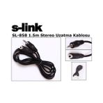 S-Link Sl-858 1.5 Metre 3.5Mm Jak Stereo Uzatma Kablosu Dayanıklı Tasarım ile Uzun Süreli Kullanım