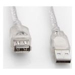 S-Link Sl-Af2005 5 Metre Şeffaf USB 2.0 Uzatma Kablosu Hızlı Veri Aktarımı İçin Uygun