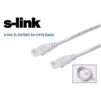 S-Link SL-CAT603 3 m Gri CAT6 UTP Patch Kablo
