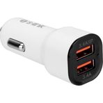 S-Link SL-EC30L iPhone Lightning Kablolu 3.4 A 2 USB Beyaz Araç Şarj Cihazı