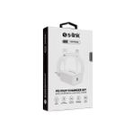 S-Link SL-EC62PD 20 W PD3.0 Quick Charge QC4.0 PD Lightning Kablolu Hızlı Ev Şarj Adaptörü