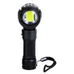S-Link SL-F860 3 W Cob + 3 W Led Pilli Dönebilen Çift Başlıklı Manyatik Tutuculu El Feneri