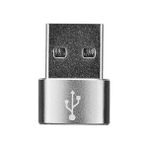 S-Link SL-TA28M Siyah Type C F To USB M Metal Gövdeli Otg Çevirici - Açık Gri
