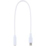 S-LINK SL-TA50 Beyaz Type-C M to 3.5mm Audio F 20cm Çevirici