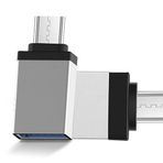 S-Link SL-TAOTG25 Gümüş Metal Gövde Usb F To Micro Usb M Otg Çevirici
