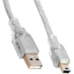 S-Link SL-UK55 Mini 5P TO 5 mt Şeffaf USB Kamera Kablosu